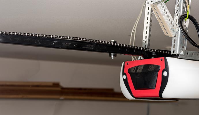 Chain drive garage door opener