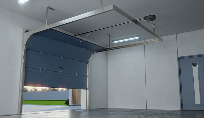 A professional installing new track system