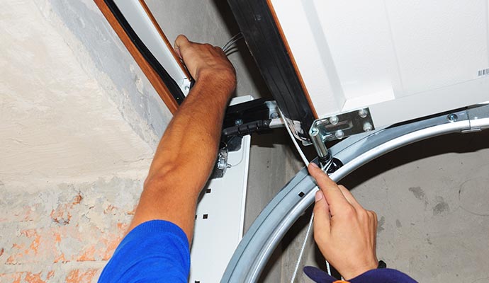 A professional repairing worn roller